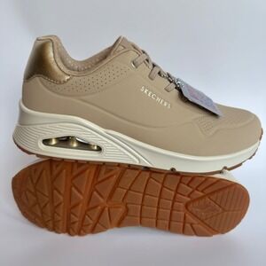 Skechers Women Uno Shimmer‎ Away 155196 Slip-On Sports Shoes Sneakers Size 10